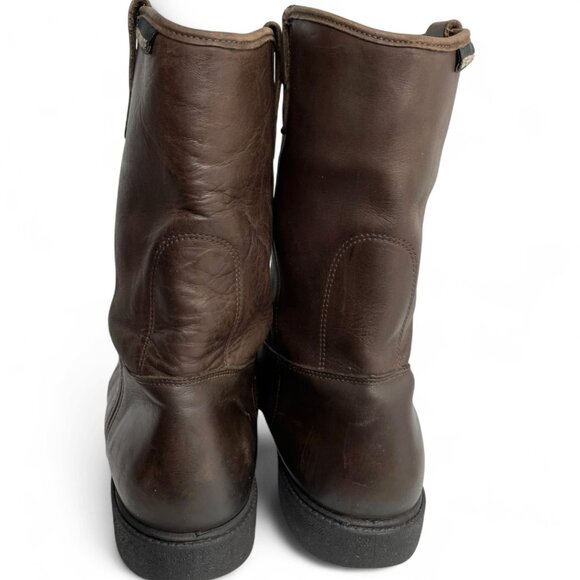 Red Head Leather Waterproof Brown Western Cowboy Biker Work Boots Men's 13 E - Picture 8 of 13